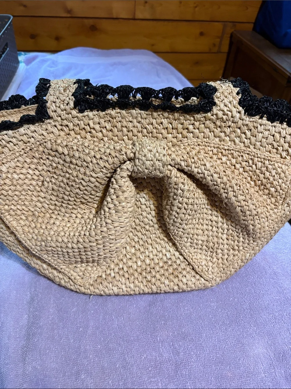 Kate Spade NY Raffia Bow Tote Bag
